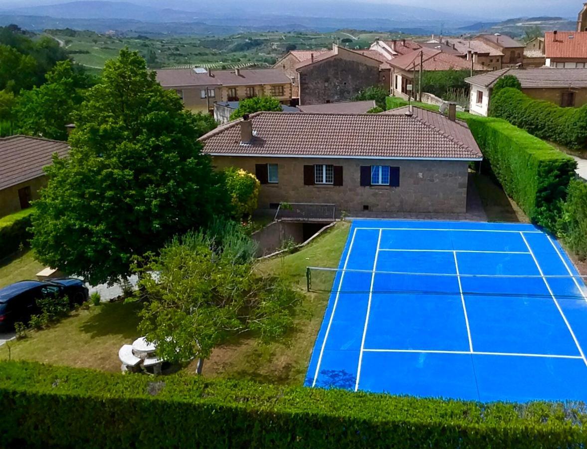 Sagastienea Villa Con Piscina Y Tenis En La Rioja Samaniego Bagian luar foto